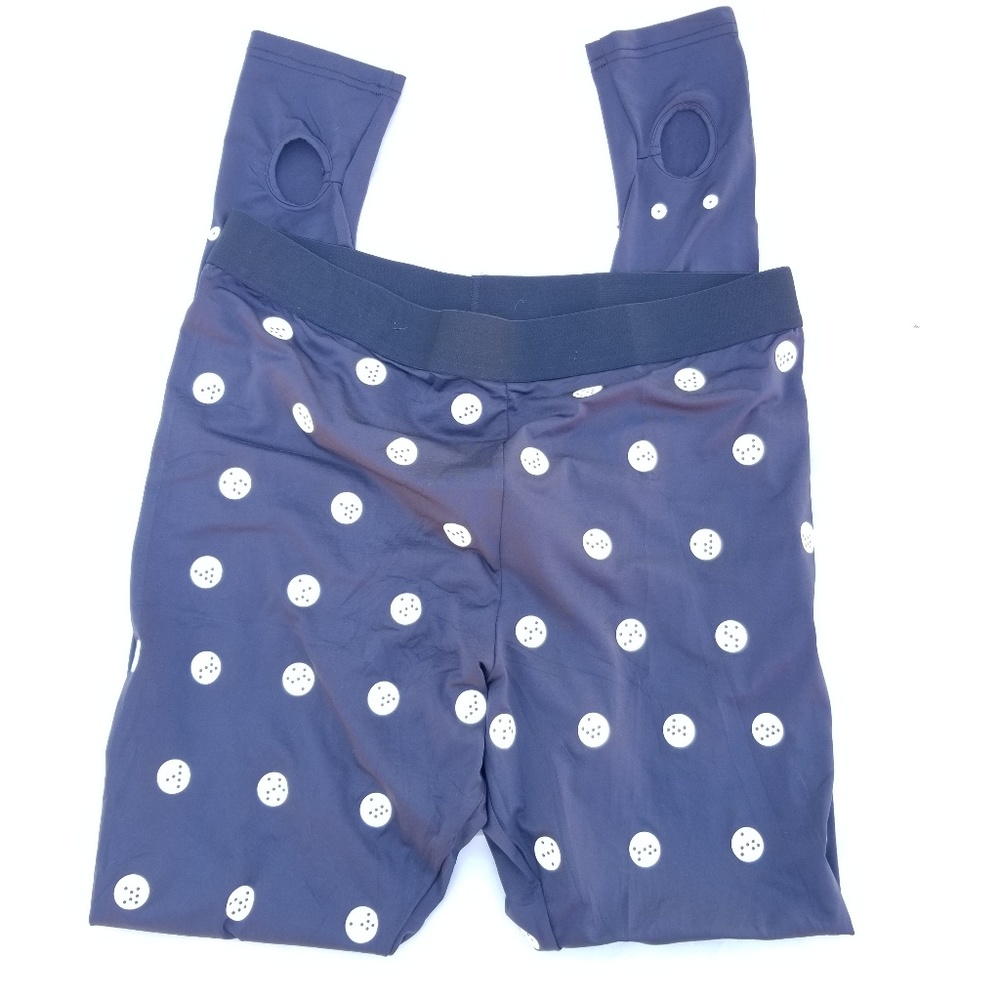 ZOZO‎ Navy Polka Dot Design Leggings Size 7